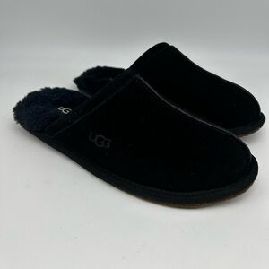 Ugg Australia New Women's Pearle slippers  Size 6  Black Suede Plush runs small